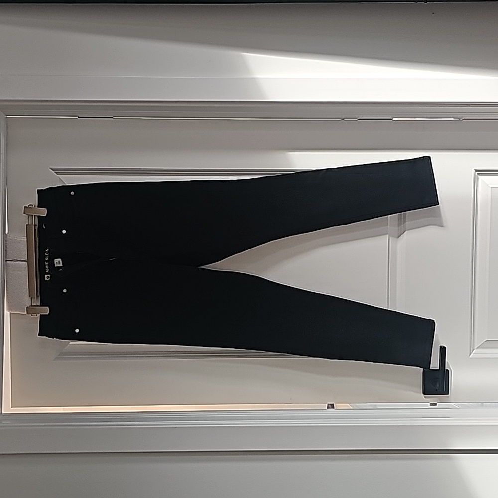 Womens Anne Klein black denim high rise skinny size 12 NWOT